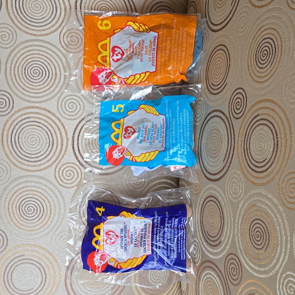 1999 McDonalds Happy Meal❤TY Teenie Beanie Babies☆Full Set New Unopened Packages - Picture 5 of 14